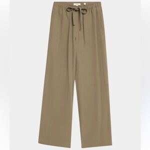 VINCE Women's Wide Leg Drawstring Everyday Pants in Neutral Tan Size Medium